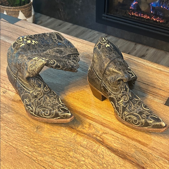 Corral Boots Black vintage lizard overlay - Picture 6 of 14